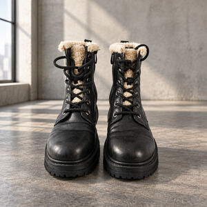 NWOB Strong-5 Faux FUR Lined Women's Winter Combat Boots Size US7.5